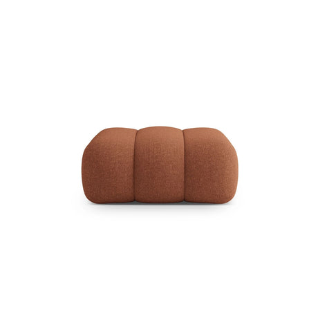 Koge Pouf aus Chenille in Ziegelstein (Eden 10 Terra), 95x95x40 cm von Cosmopolitan Design – Bild 1