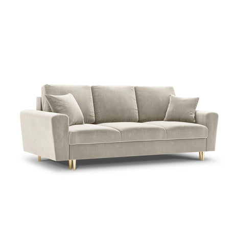 Kyoto 3-Sitzer Sofa mit Schlaffunktion und Stauraum, aus Samt, 235x100x88 cm von Cosmopolitan Design – Bild 1
