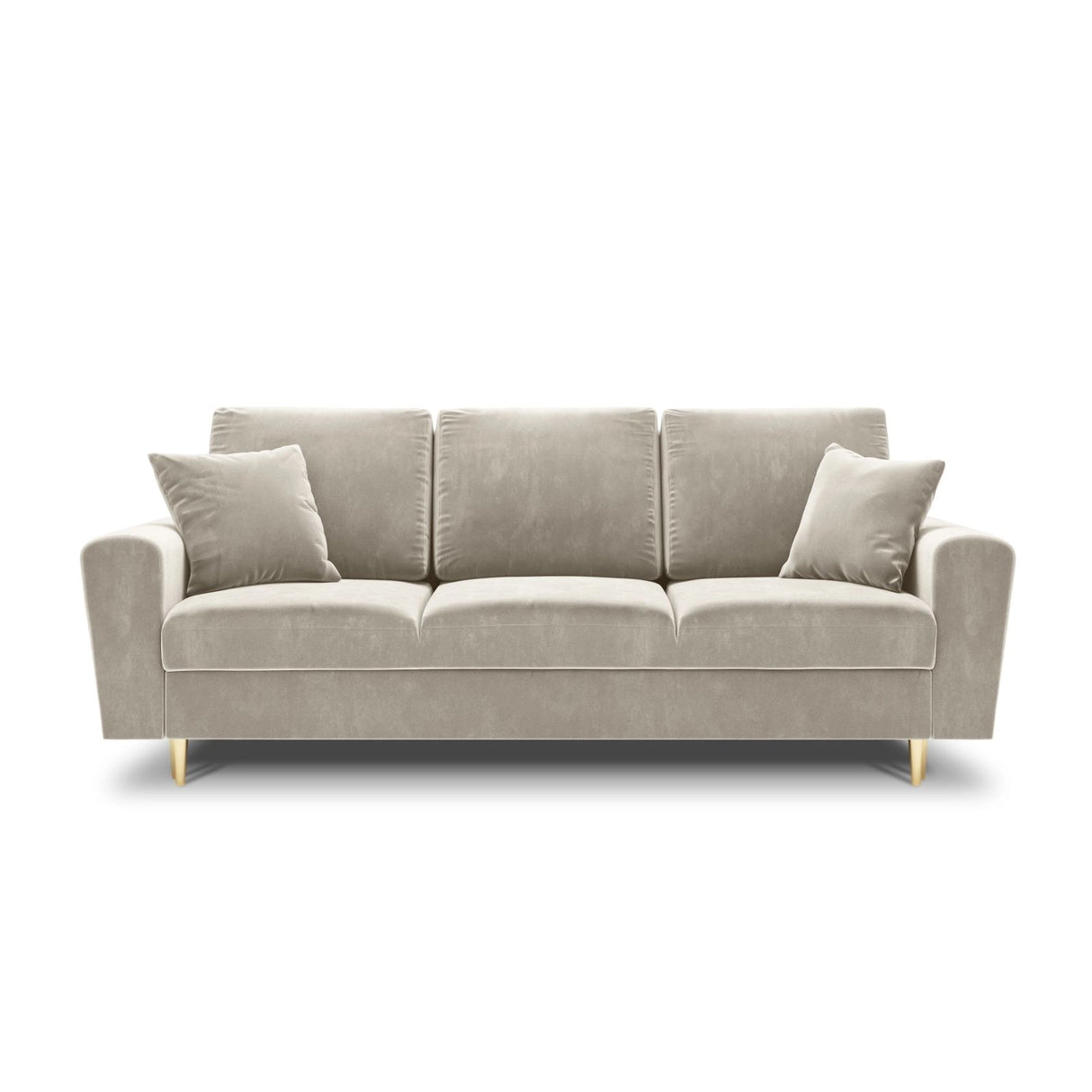 Kyoto 3-Sitzer Sofa mit Schlaffunktion und Stauraum, aus Samt, 235x100x88 cm von Cosmopolitan Design – Bild 3