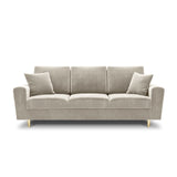 Kyoto 3-Sitzer Sofa mit Schlaffunktion und Stauraum, aus Samt, 235x100x88 cm von Cosmopolitan Design – Bild 3