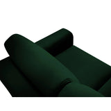 Kyoto 3-Sitzer Sofa mit Schlaffunktion und Stauraum, aus Samt in Flaschengrün (Riviera 38), 235x100x88 cm von Cosmopolitan Design – Bild 6