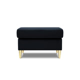 Kyoto Pouf aus Samt in Dunkelblau (Riviera 79), 70x70x45 cm von Cosmopolitan Design – Bild 3