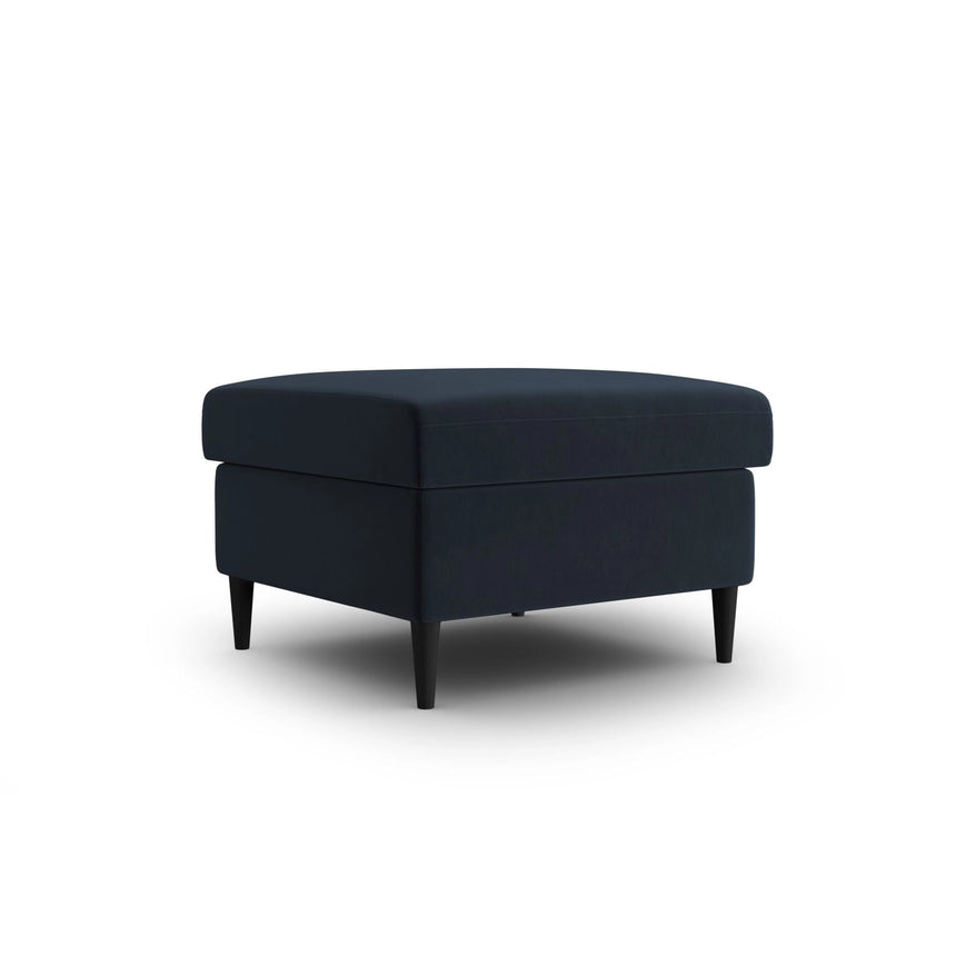 Kyoto Pouf aus Samt in Dunkelblau (Riviera 79), 70x70x45 cm von Cosmopolitan Design – Bild 3