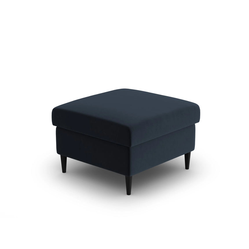 Kyoto Pouf aus Samt in Dunkelblau (Riviera 79), 70x70x45 cm von Cosmopolitan Design – Bild 4