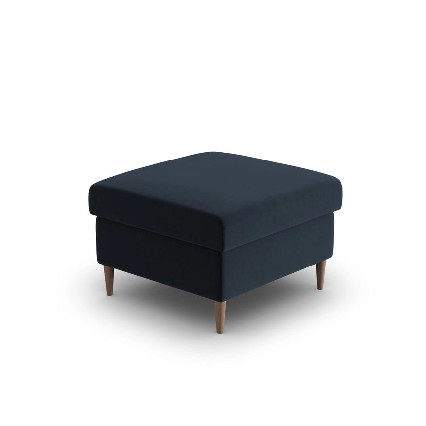 Kyoto Pouf aus Samt in Dunkelblau (Riviera 79), 70x70x45 cm von Cosmopolitan Design – Bild 4