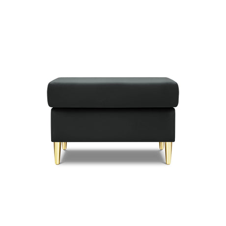 Kyoto Pouf aus Samt in Dunkelgrau (Riviera 95), 70x70x45 cm von Cosmopolitan Design – Bild 3