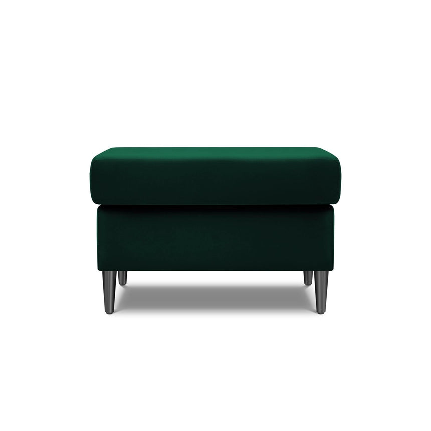 Kyoto Pouf aus Samt in Flaschengrün (Riviera 38), 70x70x45 cm von Cosmopolitan Design – Bild 3