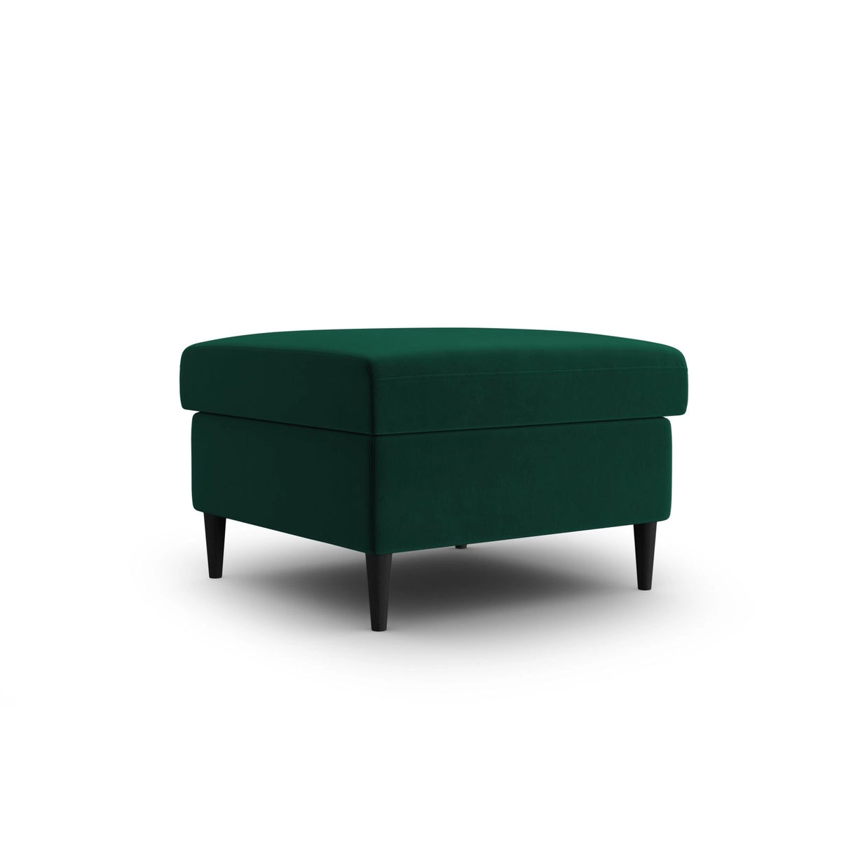 Kyoto Pouf aus Samt in Flaschengrün (Riviera 38), 70x70x45 cm von Cosmopolitan Design – Bild 3