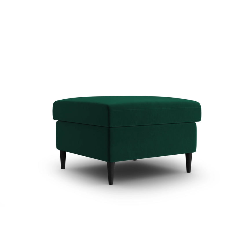 Kyoto Pouf aus Samt in Flaschengrün (Riviera 38), 70x70x45 cm von Cosmopolitan Design – Bild 3
