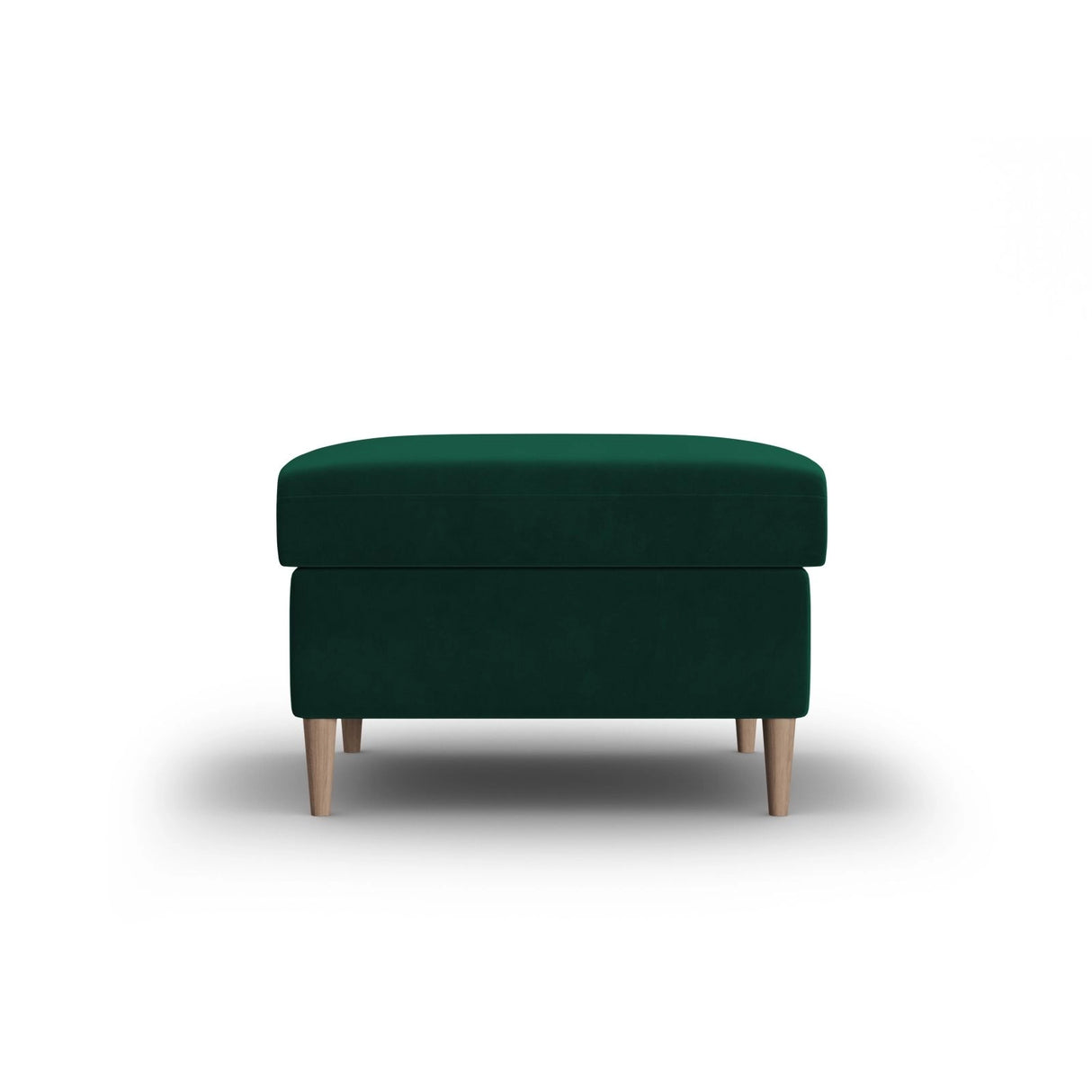 Kyoto Pouf aus Samt in Flaschengrün (Riviera 38), 70x70x45 cm von Cosmopolitan Design – Bild 1