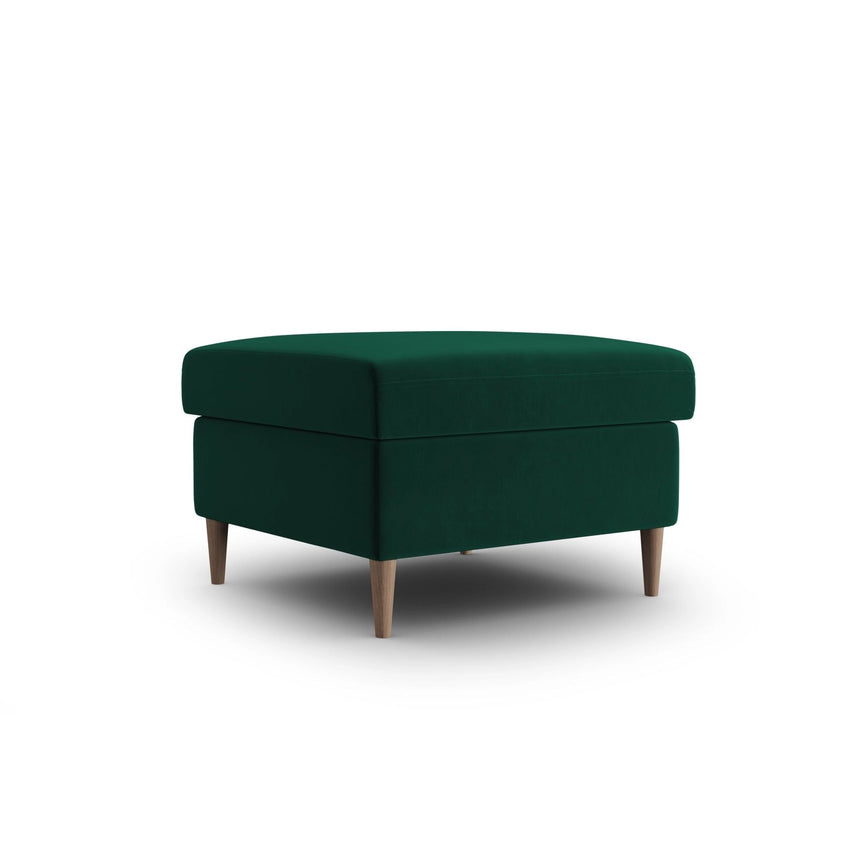 Kyoto Pouf aus Samt in Flaschengrün (Riviera 38), 70x70x45 cm von Cosmopolitan Design – Bild 3