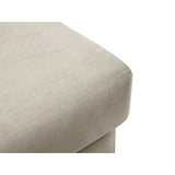 Kyoto Pouf aus Samt in Hellbeige (Riviera 21), 70x70x45 cm von Cosmopolitan Design – Bild 5
