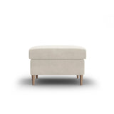 Kyoto Pouf aus Samt in Hellbeige (Riviera 21), 70x70x45 cm von Cosmopolitan Design – Bild 1