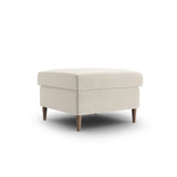 Kyoto Pouf aus Samt in Hellbeige (Riviera 21), 70x70x45 cm von Cosmopolitan Design – Bild 3