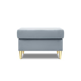 Kyoto Pouf aus Samt in Hellblau (Riviera 80), 70x70x45 cm von Cosmopolitan Design – Bild 3