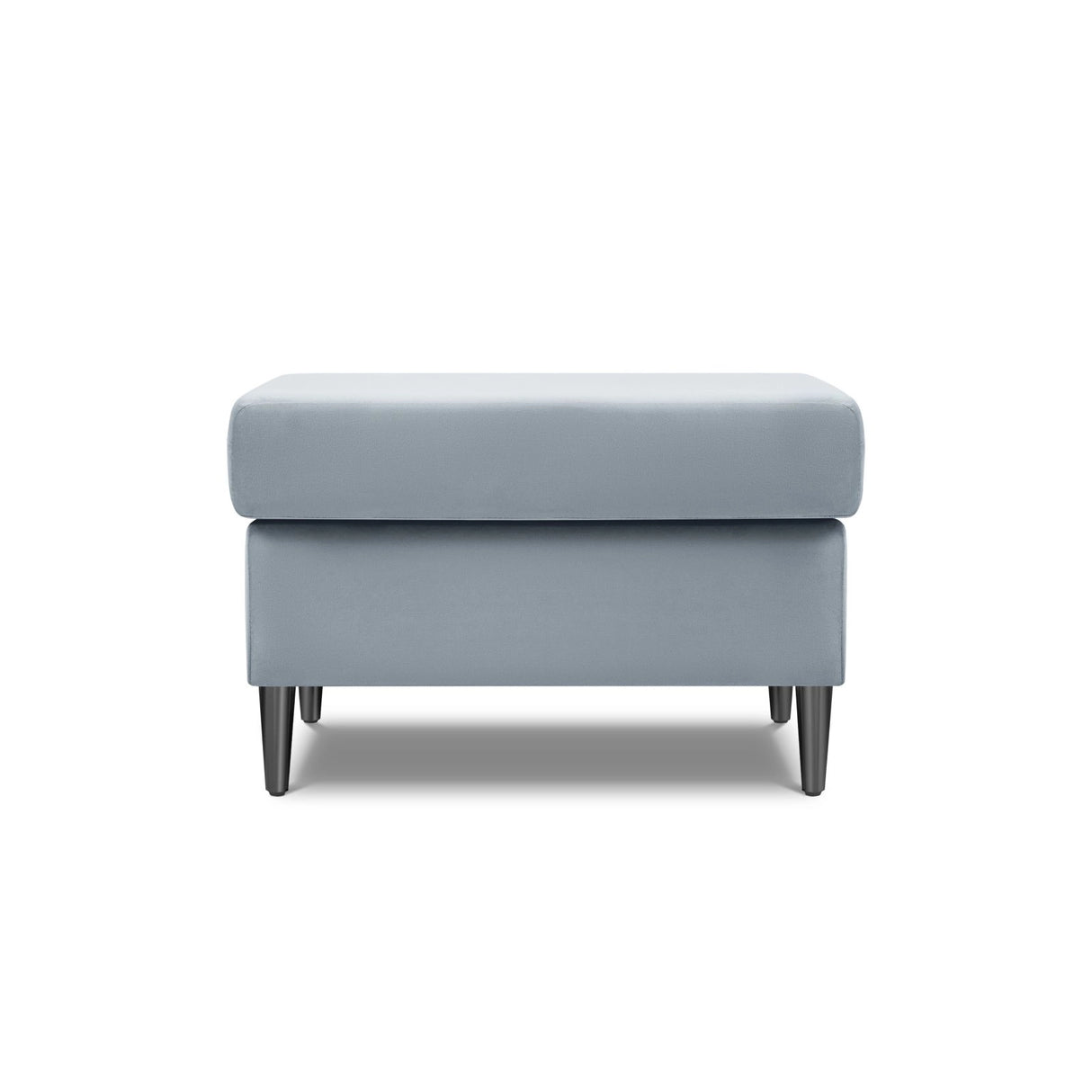 Kyoto Pouf aus Samt in Hellblau (Riviera 80), 70x70x45 cm von Cosmopolitan Design – Bild 3