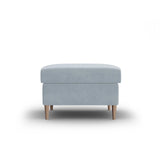 Kyoto Pouf aus Samt in Hellblau (Riviera 80), 70x70x45 cm von Cosmopolitan Design – Bild 1