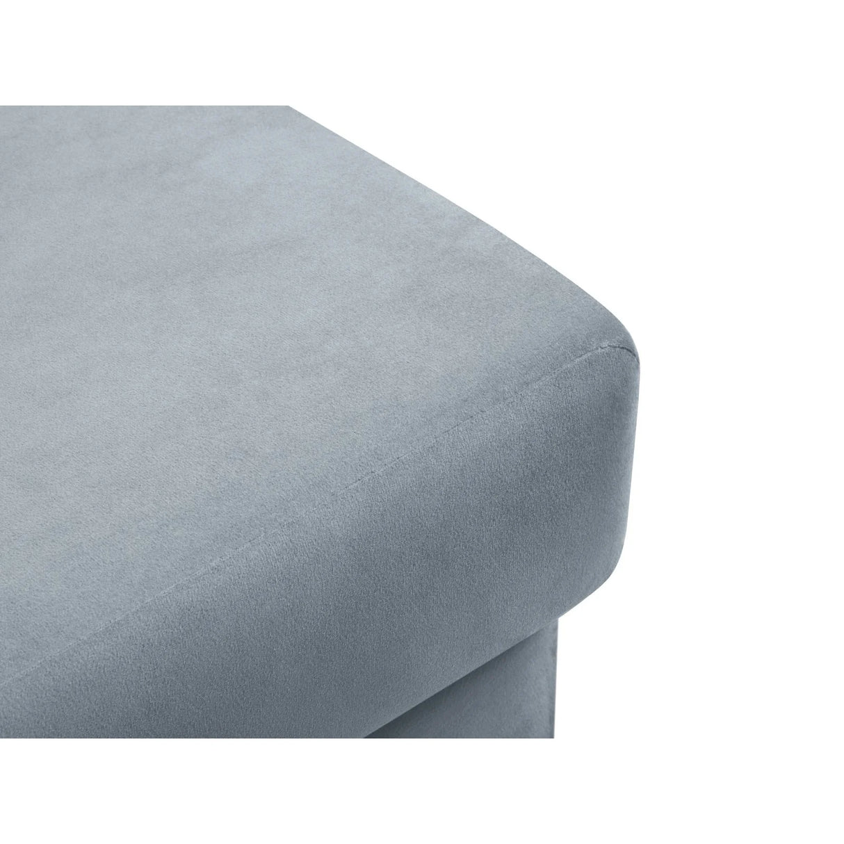 Kyoto Pouf aus Samt in Hellblau (Riviera 80), 70x70x45 cm von Cosmopolitan Design – Bild 5
