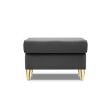 Kyoto Pouf aus Samt in Hellgrau (Riviera 91), 70x70x45 cm von Cosmopolitan Design – Bild 3