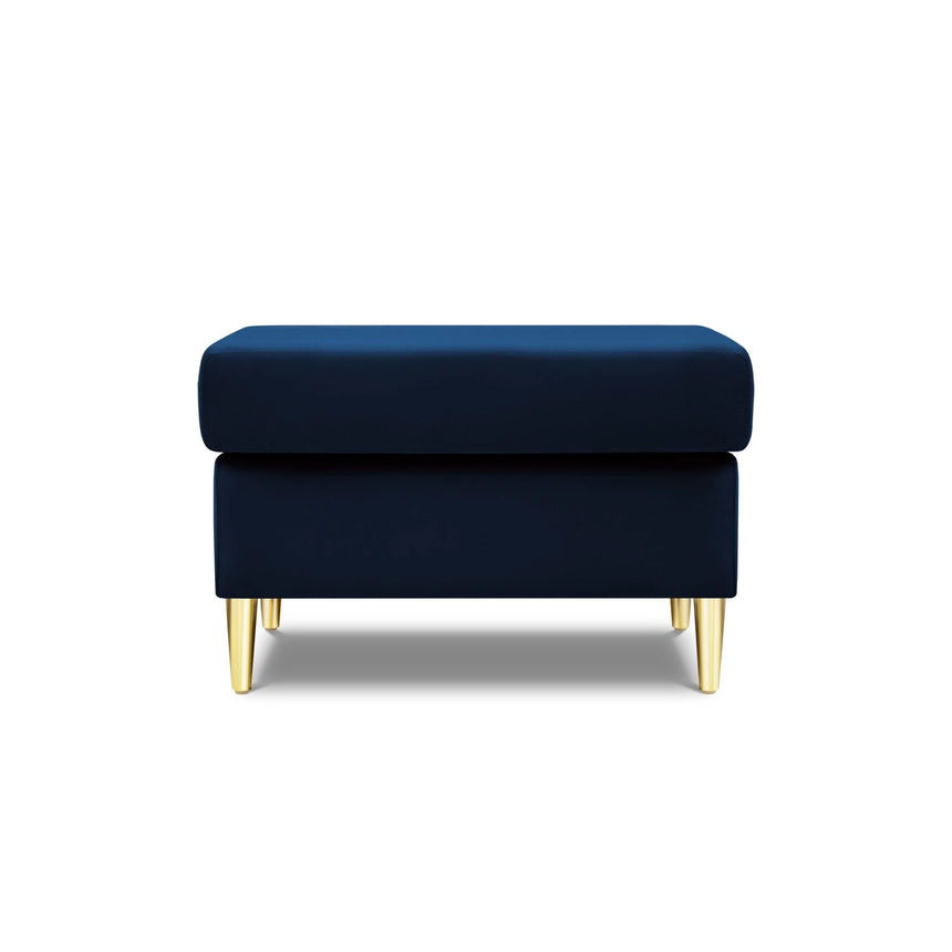 Kyoto Pouf aus Samt in Königsblau (Riviera 81), 70x70x45 cm von Cosmopolitan Design – Bild 3