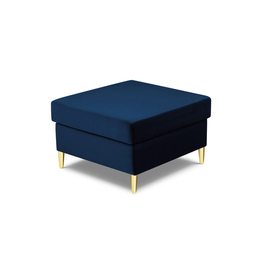 Kyoto Pouf aus Samt in Königsblau (Riviera 81), 70x70x45 cm von Cosmopolitan Design – Bild 4