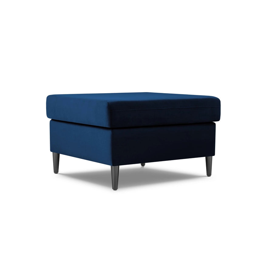 Kyoto Pouf aus Samt in Königsblau (Riviera 81), 70x70x45 cm von Cosmopolitan Design – Bild 1