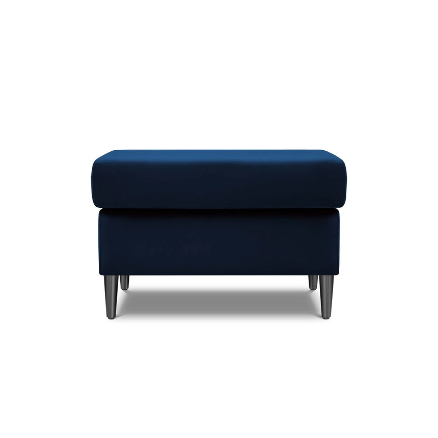 Kyoto Pouf aus Samt in Königsblau (Riviera 81), 70x70x45 cm von Cosmopolitan Design – Bild 3