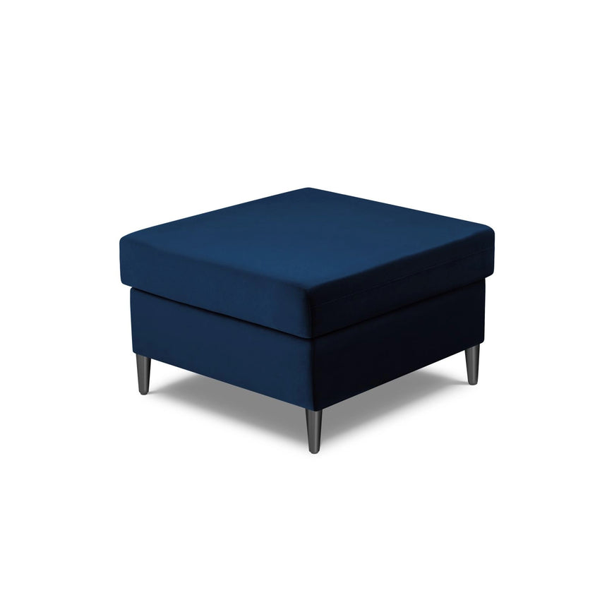Kyoto Pouf aus Samt in Königsblau (Riviera 81), 70x70x45 cm von Cosmopolitan Design – Bild 4