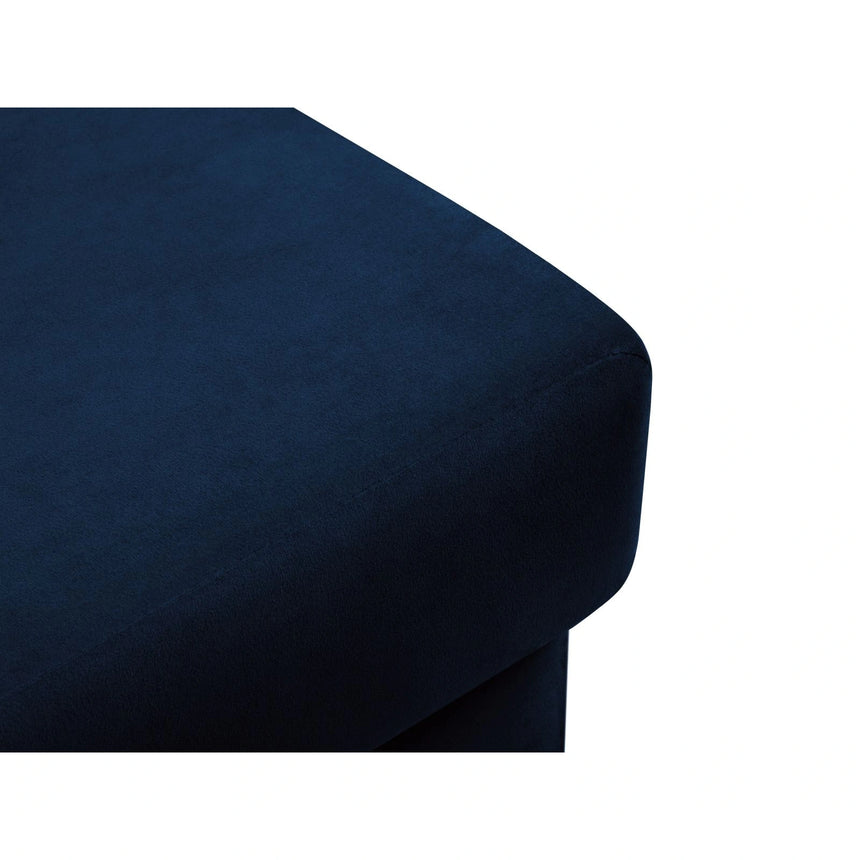 Kyoto Pouf aus Samt in Königsblau (Riviera 81), 70x70x45 cm von Cosmopolitan Design – Bild 5