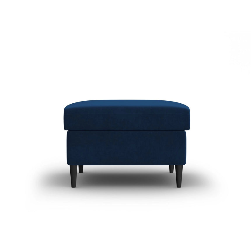 Kyoto Pouf aus Samt in Königsblau (Riviera 81), 70x70x45 cm von Cosmopolitan Design – Bild 1