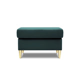 Kyoto Pouf aus Samt in Petrol (Riviera 87), 70x70x45 cm von Cosmopolitan Design – Bild 3