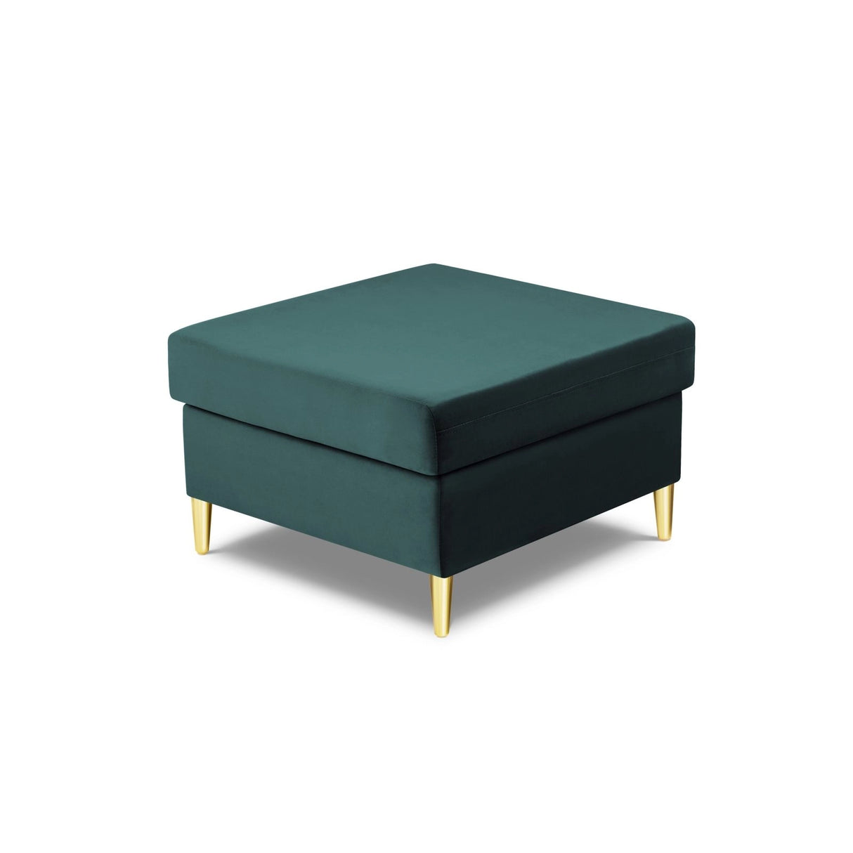 Kyoto Pouf aus Samt in Petrol (Riviera 87), 70x70x45 cm von Cosmopolitan Design – Bild 4