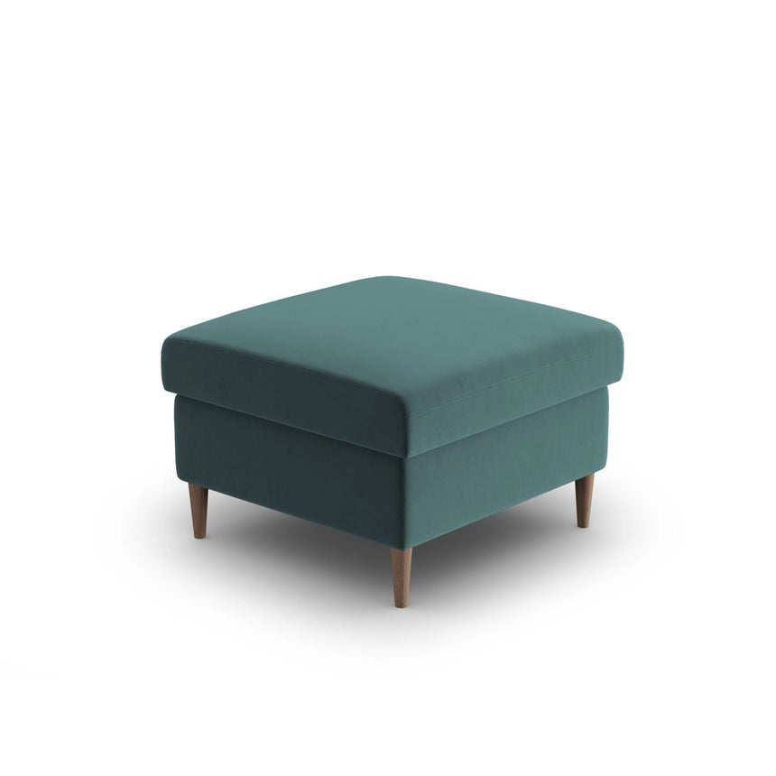 Kyoto Pouf aus Samt in Petrol (Riviera 87), 70x70x45 cm von Cosmopolitan Design – Bild 4