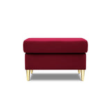 Kyoto Pouf aus Samt in Rot (Riviera 61), 70x70x45 cm von Cosmopolitan Design – Bild 3