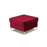 Kyoto Pouf aus Samt in Rot (Riviera 61), 70x70x45 cm von Cosmopolitan Design – Bild 4