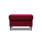 Kyoto Pouf aus Samt in Rot (Riviera 61), 70x70x45 cm von Cosmopolitan Design – Bild 3