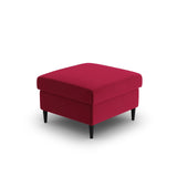 Kyoto Pouf aus Samt in Rot (Riviera 61), 70x70x45 cm von Cosmopolitan Design – Bild 4