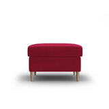 Kyoto Pouf aus Samt in Rot (Riviera 61), 70x70x45 cm von Cosmopolitan Design – Bild 1