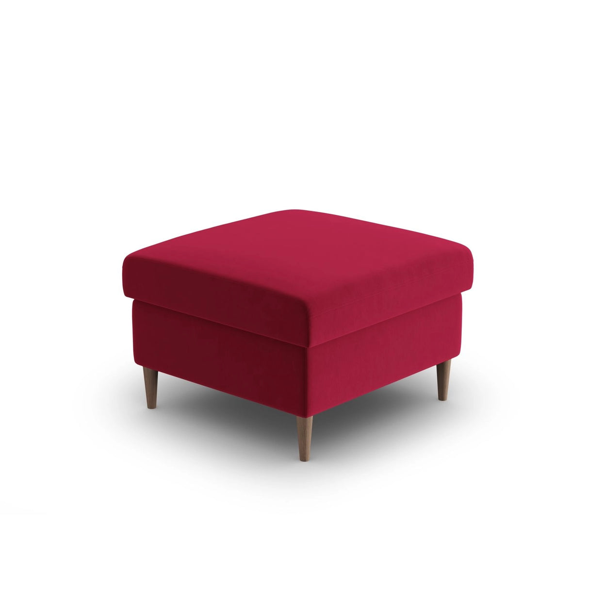 Kyoto Pouf aus Samt in Rot (Riviera 61), 70x70x45 cm von Cosmopolitan Design – Bild 4