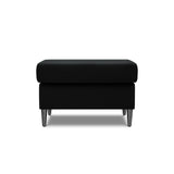 Kyoto Pouf aus Samt in Schwarz (Riviera 100), 70x70x45 cm von Cosmopolitan Design – Bild 3
