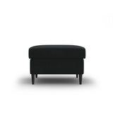 Kyoto Pouf aus Samt in Schwarz (Riviera 100), 70x70x45 cm von Cosmopolitan Design – Bild 1