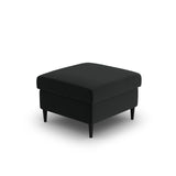 Kyoto Pouf aus Samt in Schwarz (Riviera 100), 70x70x45 cm von Cosmopolitan Design – Bild 4