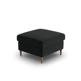 Kyoto Pouf aus Samt in Schwarz (Riviera 100), 70x70x45 cm von Cosmopolitan Design – Bild 4