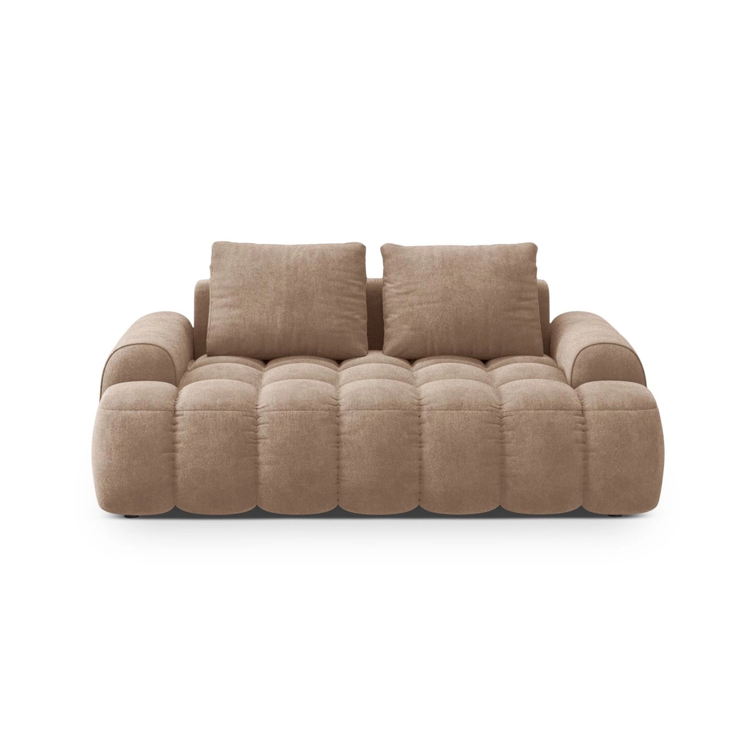 Linz 2-Sitzer Sofa aus Samt in Dunkelbeige (Vogue 3), 175x100 cm von Cosmopolitan Design – Bild 1