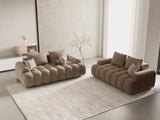 Linz 2-Sitzer Sofa aus Samt in Dunkelbeige (Vogue 3), 175x100 cm von Cosmopolitan Design – Bild 2