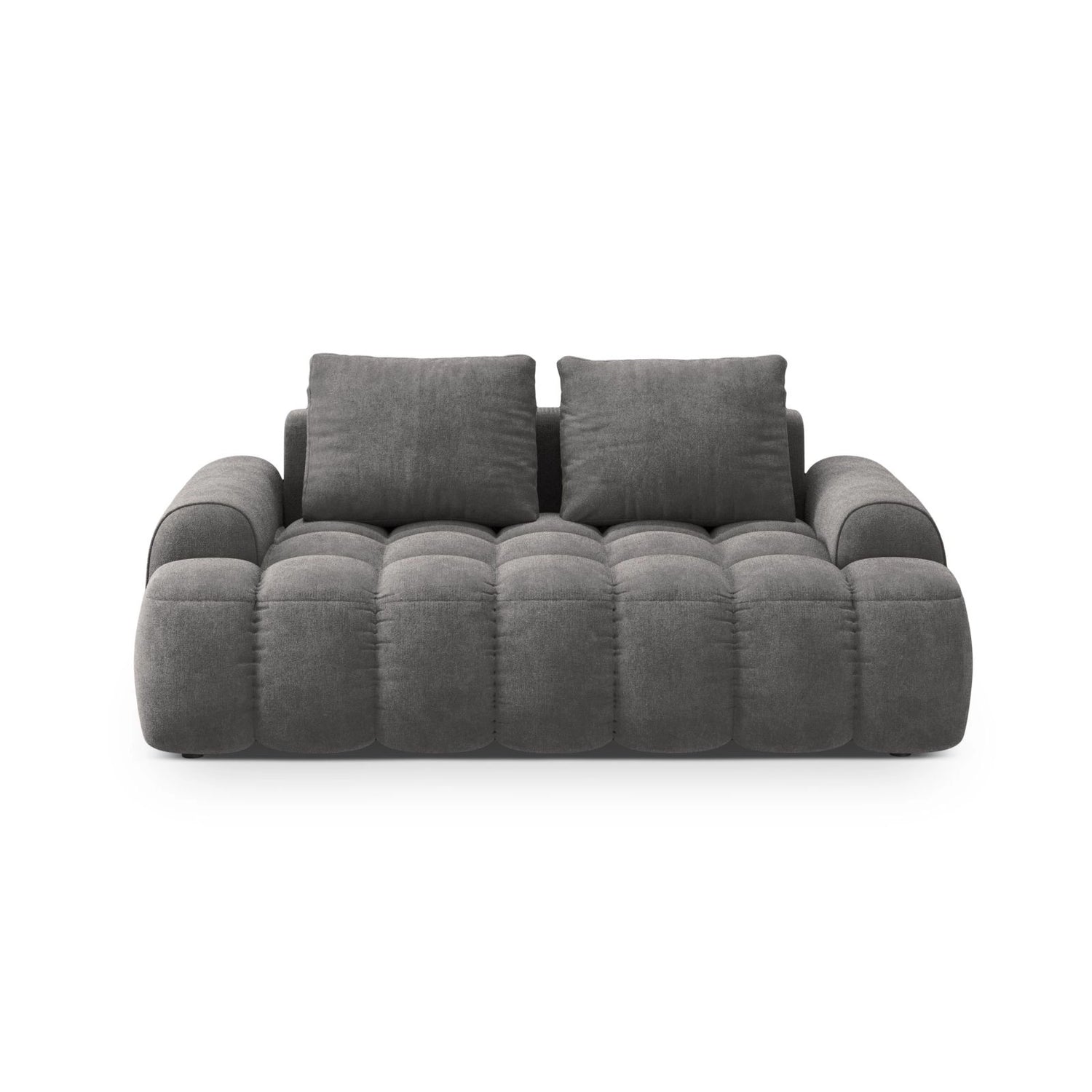 Linz 2-Sitzer Sofa aus Samt in Grau (Vogue 15), 175x100 cm von Cosmopolitan Design – Bild 1