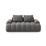 Linz 2-Sitzer Sofa aus Samt in Grau (Vogue 15), 175x100 cm von Cosmopolitan Design – Bild 1