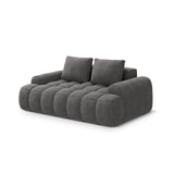 Linz 2-Sitzer Sofa aus Samt in Grau (Vogue 15), 175x100 cm von Cosmopolitan Design – Bild 4
