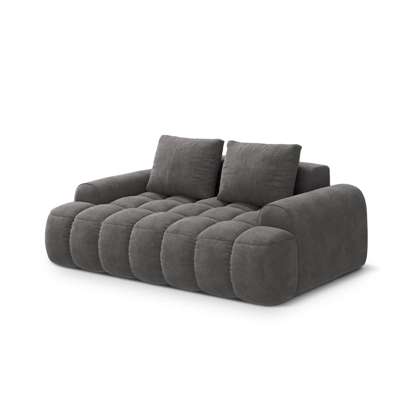 Linz 2-Sitzer Sofa aus Samt in Grau (Vogue 15), 175x100 cm von Cosmopolitan Design – Bild 4