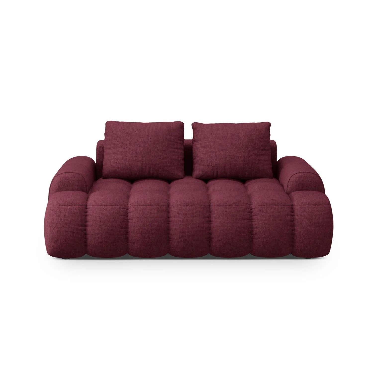 Linz 2-Sitzer Sofa aus Strukturierter Stoff in Burgund (Sorella 59), 175x100 cm von Cosmopolitan Design – Bild 1